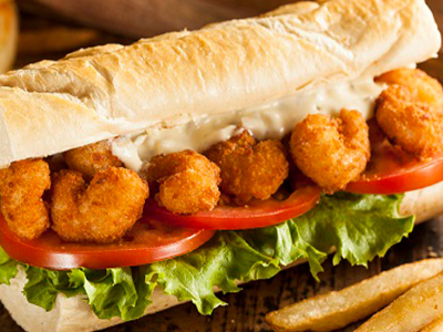 shrimp kofta sandwich
