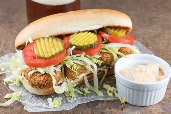 Fried Shrimp Kofta Sandwich