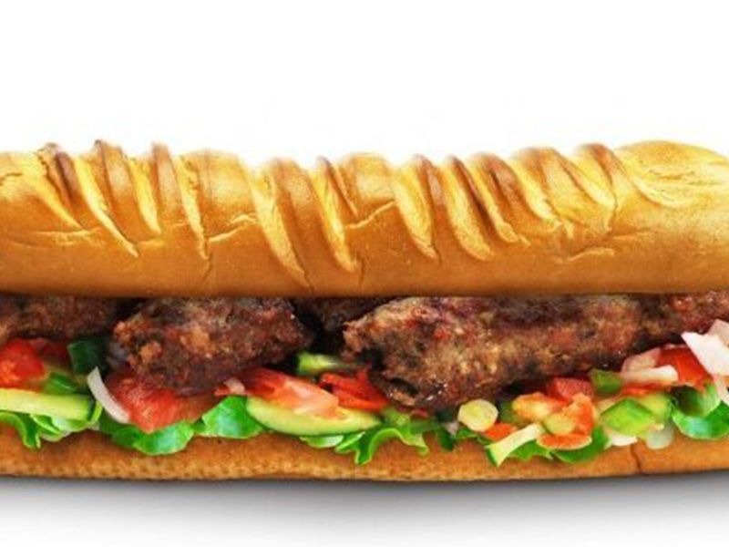 Meat kofta sandwich
