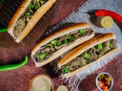 Grilled Kidneys Sandwich