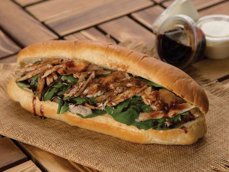 Meat with Onion Sandwich