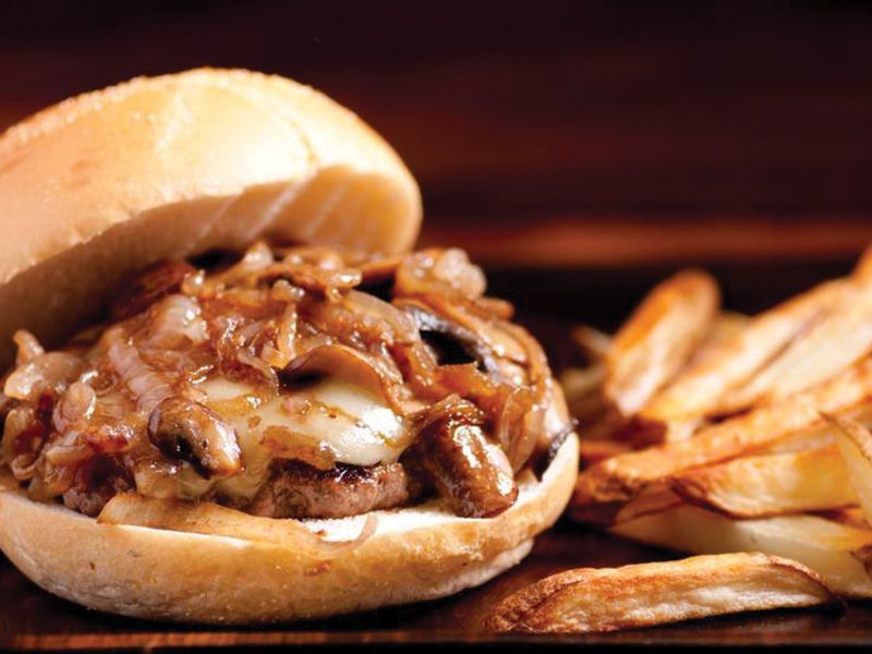 Meat With Onion Sandwich
