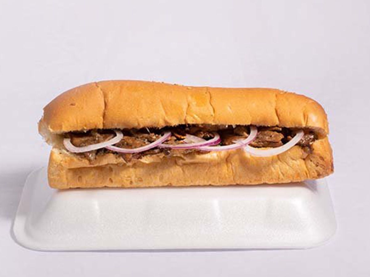 Meat with onion Sandwich