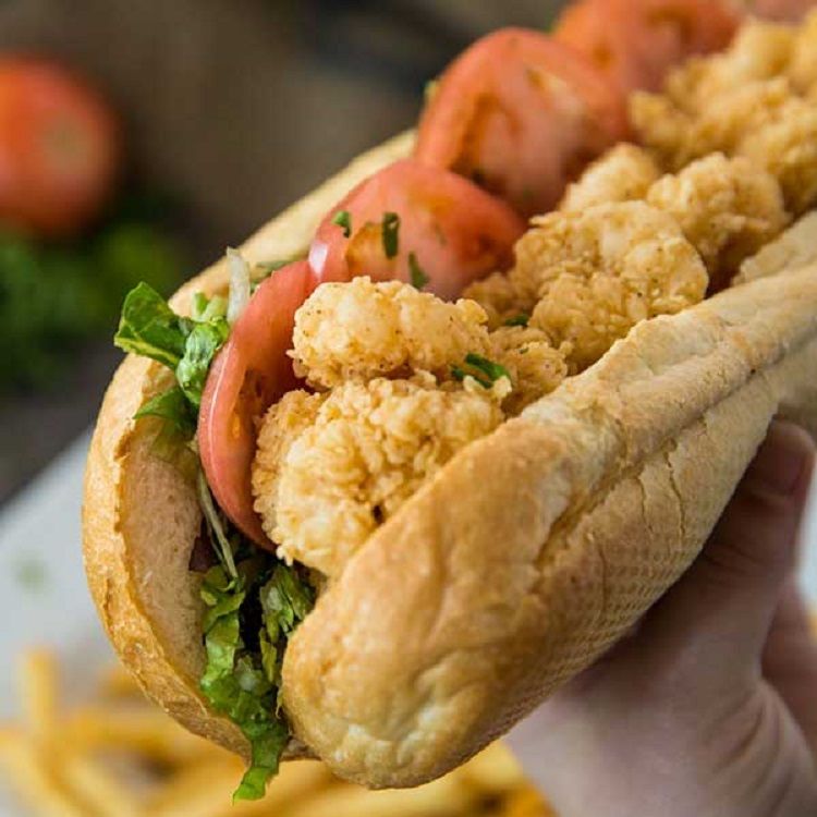 Fried Mix Seafood Sandwich