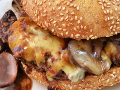 Mushroom With Foul Sandwich