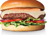 Mix burger sandwich with fries and Pepsi