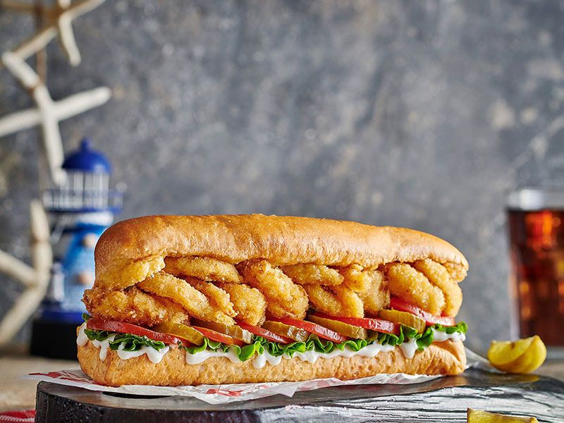 Mix Fried Seafood Sandwich