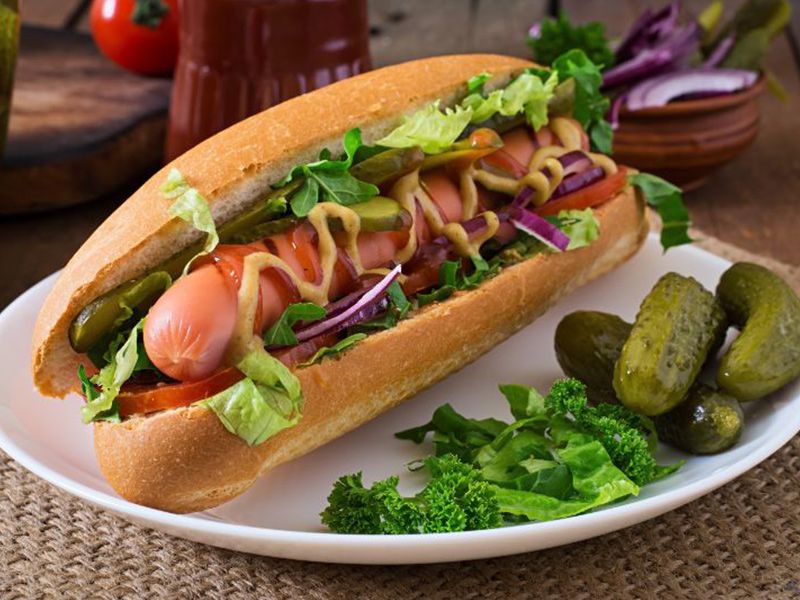 Jumbo Hot Dog Sandwich