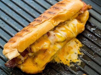Combo Cheesy Hot Dog Sandwich