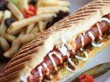 Hot Dog With Mozzarella Sandwich