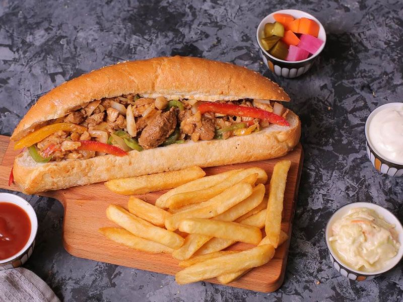 chicken fajita sandwich