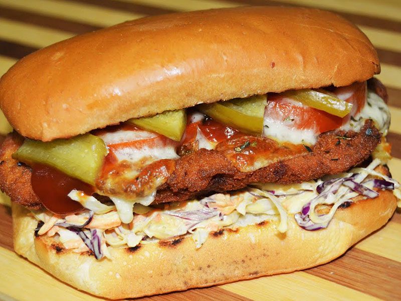 Chicken Escalope Pane Sandwich