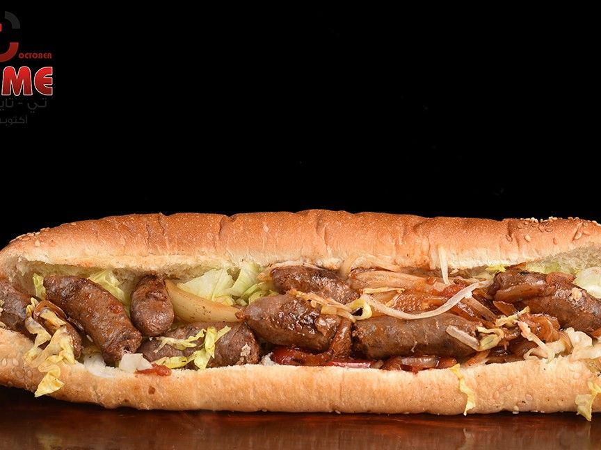 Large Oriental Sausage Sandwich