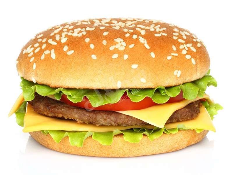 Beef Burger With Cheese Sandwich