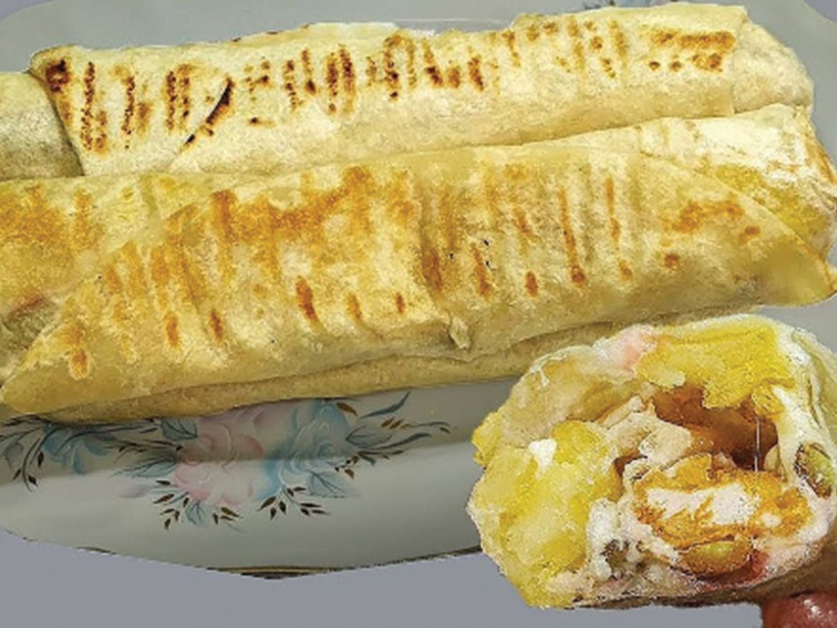 Potato and Mozzarella Sandwich
