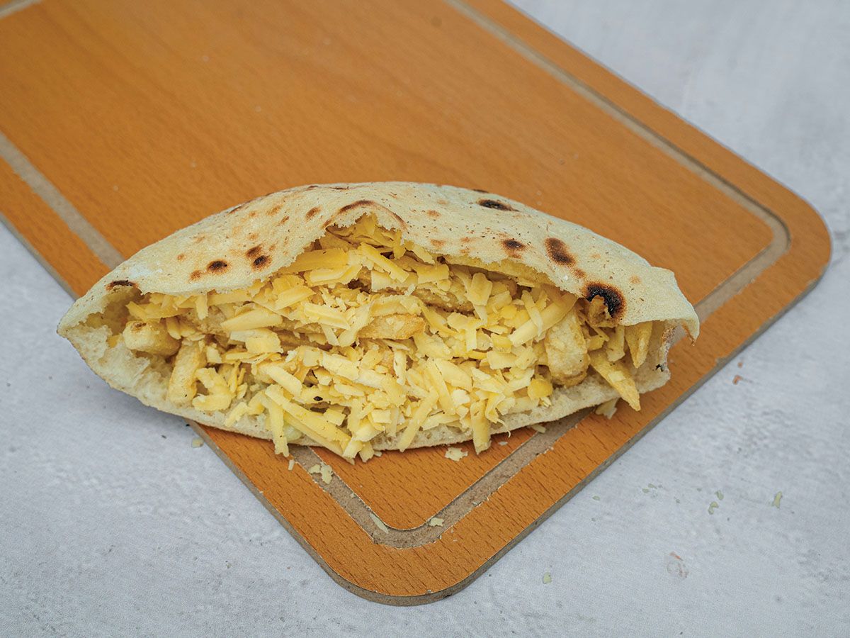 Potatoes With Roumi Cheese