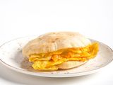 Cheddar Omelette Eggs Sandwich