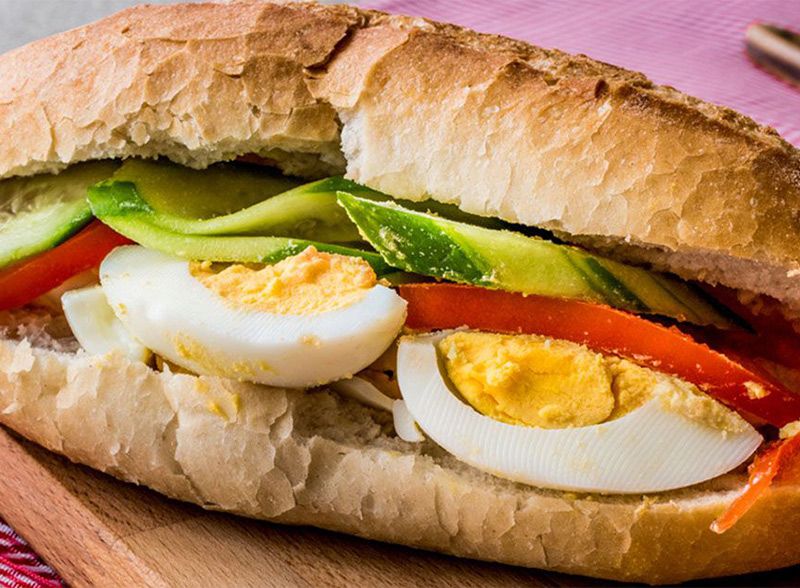 Boiled Egg Sandwich