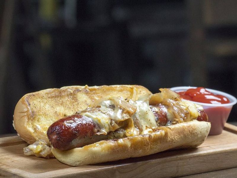 Sausage With Cheese Sandwich