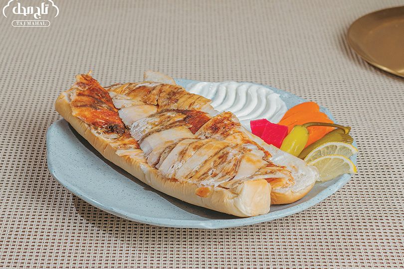 Chicken shawarma mozzarella sandwich