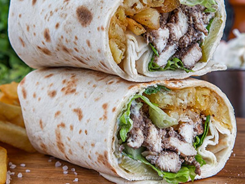 Turkish Meat Shawerma Sandwich