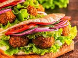 Garlic Dip Taamia sandwich