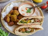Falafel Sandwich Stuffed With Eggs