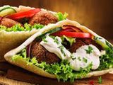Taamia With Baba Ghanoug Sandwich