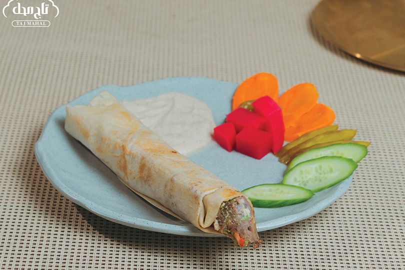 Charcoal kebab sandwich