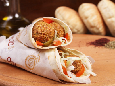 Falafel With Cheese Sandwich