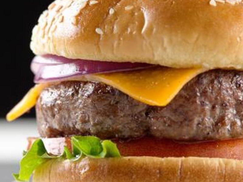 Cheddar Cheese Burger Sandwich