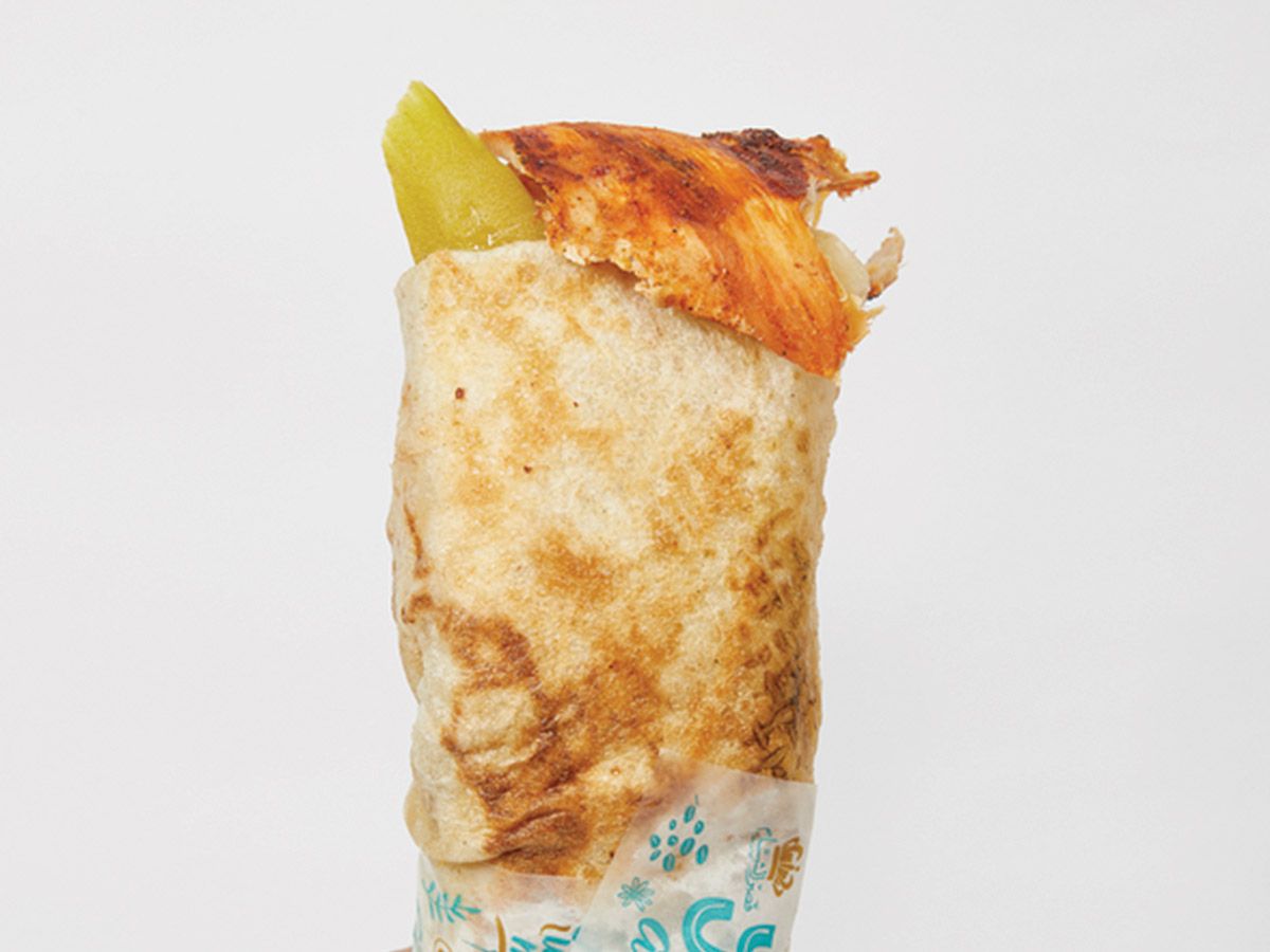Shawarma Saj Sandwich