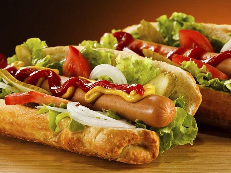 American Hot Dog Sandwich