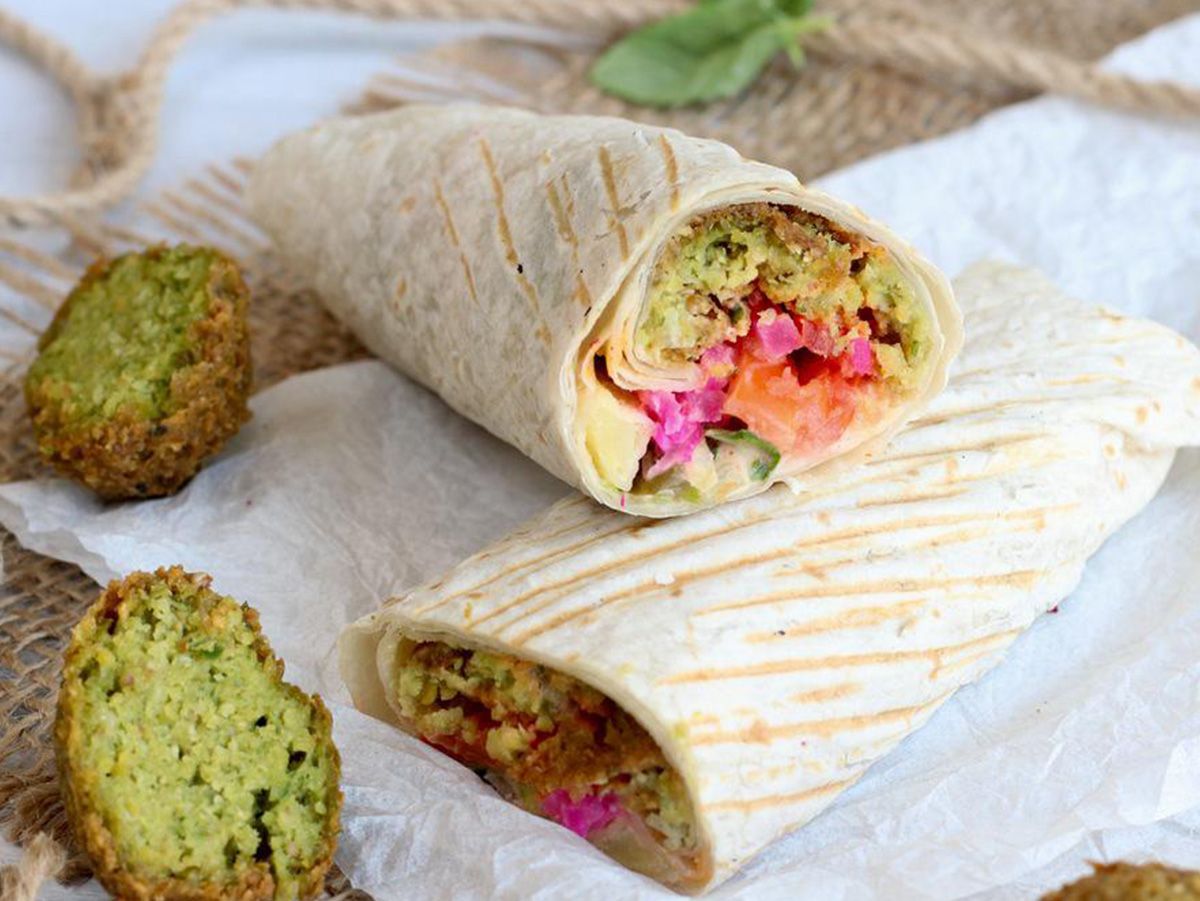 Falafel Saj Sandwich