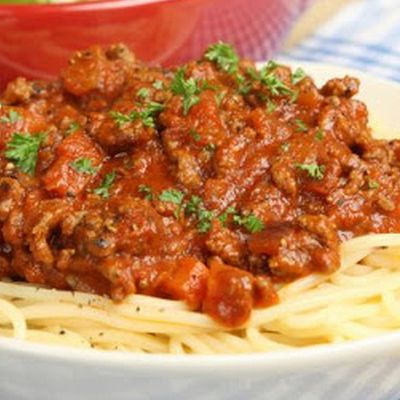 Bolognese spaghetti pasta