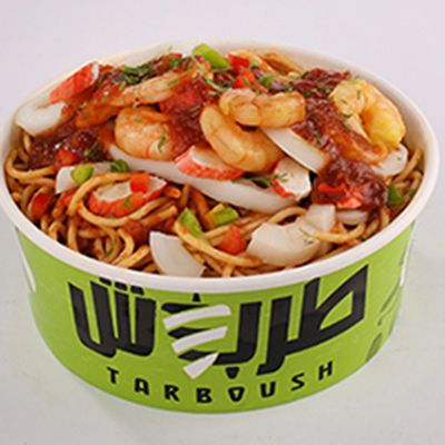 Spaghetti Marinara Seafood Medium