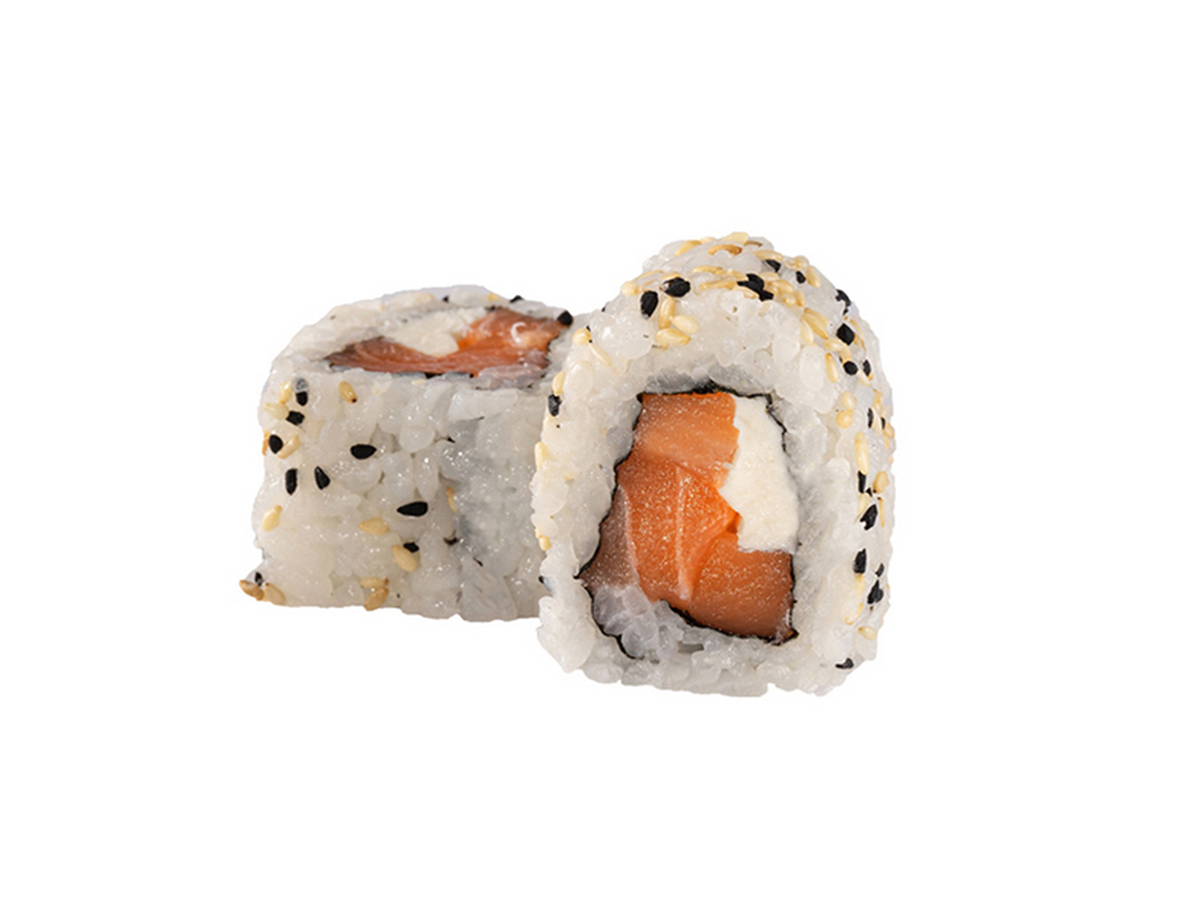 Ura maki spicy salmon roll