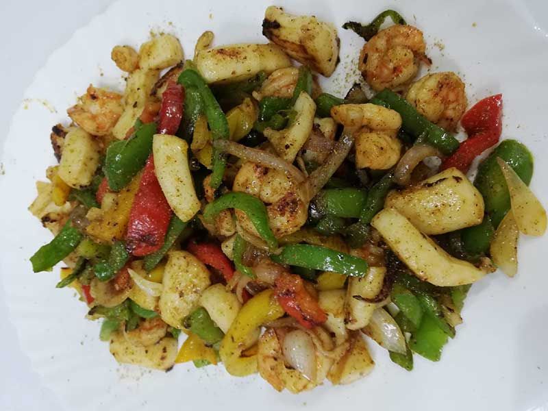 Grilled Squid Fajita
