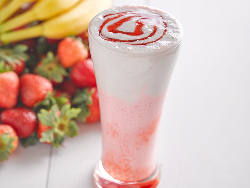 Banana With Strawberry Smoothie