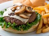 Beef Burger Steak With Mushroom Sandwich