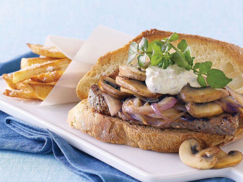 Steak Mushroom Sandwich