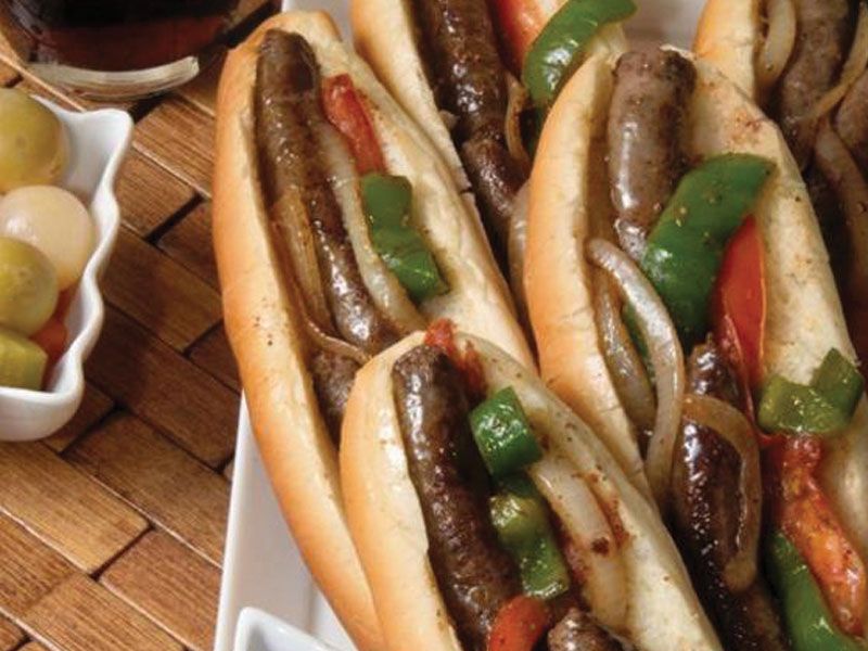 oriental sausage sandwich