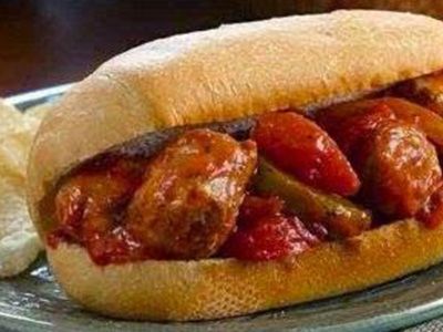 Oriental Sausage Sandwich