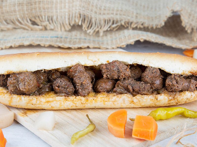 Oriental Sausage Sandwich