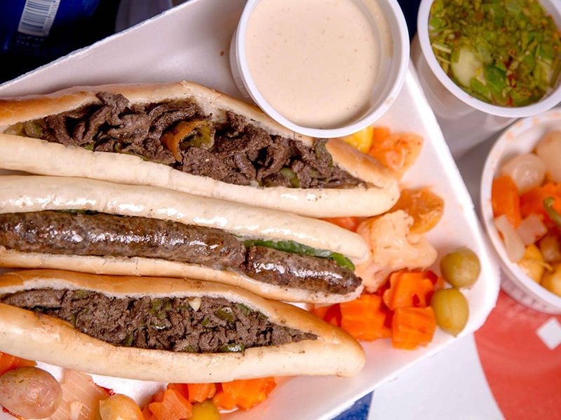 Oriental Sausage Sandwich