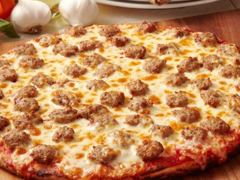 Oriental Sausage Pizza