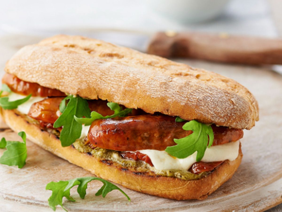 Alexandrian sausage sandwich