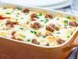 Alexandrian sausage with cheese meal