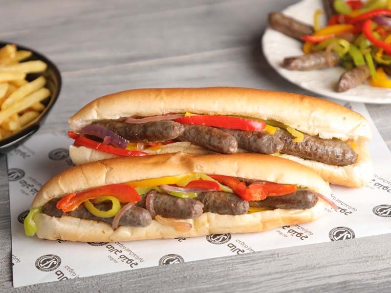 El Pavoo Sausage Sandwich