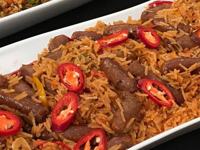 Oriental Sausage With Rice Meal